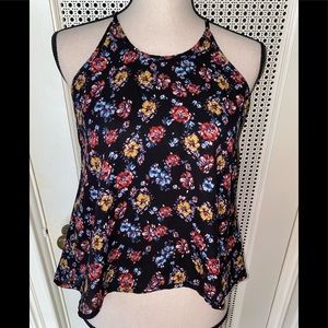 Lily White Floral Tank Blouse